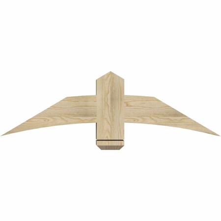 Ekena Millwork Bellingham Rough Sawn Timber Gable Bracket, Douglas Fir, 48"W x 14"H x 6"D x 6"F, 7/12 Pitch GBW048X14X0606BEL00RDF